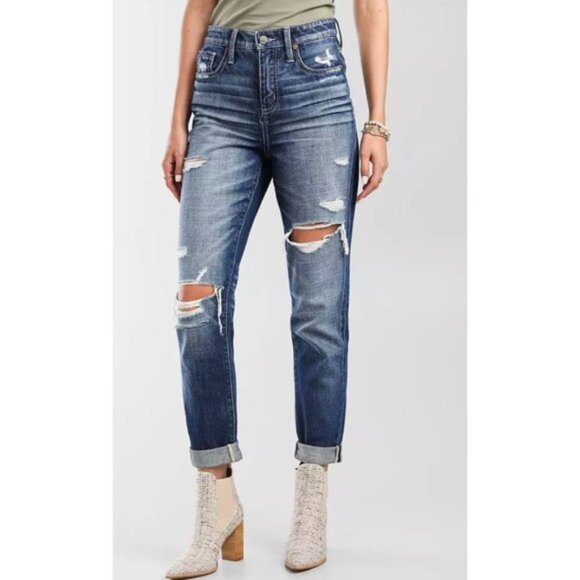 Buckle Black Mom Jean In Nepal 25" - Picture 1 of 5